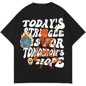 🆕Brand New - Men's Black Summer Graphic T Shirts